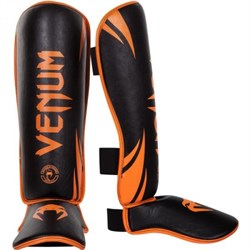 Щитки Venum Challenger - Neo Orange/Black