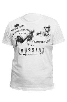 Футболка М-1 MMA Russia белая