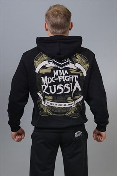Толстовка мужская Mixfight Russia черная - вид сзади