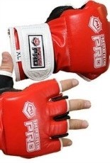 Перчатки ММА M-1 Imperia Pro с защитой пальца красные