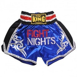 Шорты Fight Nights Top King для тайского бокса синие