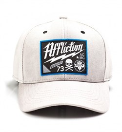 Кепка Affliction Twisted Iron Hat серая