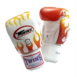 Боксерские перчатки Twins тренировочные на липучке 8 унций