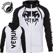 Толстовка Venum Pro Team 2.0 Hoody - Lite Series - All seasons White/Black - фото 10015