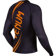 Рашгард Venum Challenger L/S Black/Neo Orange - фото 10173