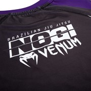 Рашгард Venum No Gi Rash Guard IBJJF Approved Black/Purple L/S - фото 10328