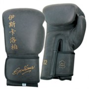 Перчатки боксерские Excalibur Model 572 Black Воловья кожа - фото 10466