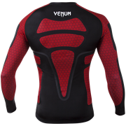 Рашгард Venum Absolute Compression T-Shirt - Black/Red - Long Sleeves - фото 11054