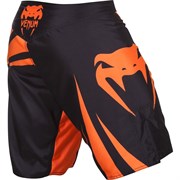 Шорты ММА Venum Challenger Fightshorts - Black/Neo Orange - фото 11338