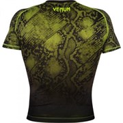 Рашгард Venum Fusion Black/Yellow S/S - фото 11522