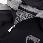 Толстовка Venum Contender Hoody Black/Grey - Grey Logo - фото 11632