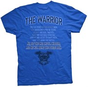 Футболка Ranger UP The Warrior синяя - вид сзади