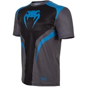 Футболка Venum Predator Dry Tech - Black/Cyan - фото 12846