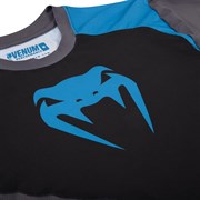 Футболка Venum Predator Dry Tech - Black/Cyan - фото 12849