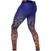Компрессионные штаны Venum Tropical Blue/Orange - фото 13561