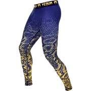 Компрессионные штаны Venum Tropical Blue/Yellow - фото 13584