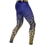 Компрессионные штаны Venum Tropical Blue/Yellow - фото 13587