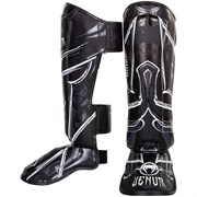 Щитки Venum Gladiator Black/White - фото 15652