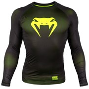 Рашгард Venum Contender 3.0 Black/Yellow L/S - фото 15781