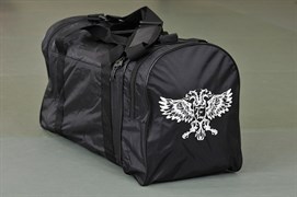 Спортивная сумка "Федор, с орлом" - торец сумки с орлом