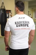 Футболка M-1 Eastern Europe белая - вид сзади