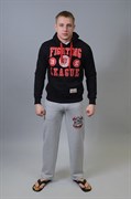 Толстовка M-1 Fighting League черно-красная