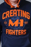 Толстовка M-1 Creating Fighters сине-оранжевая - рисунок крупно