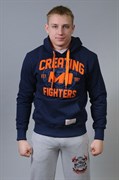 Толстовка M-1 Creating Fighters сине-оранжевая