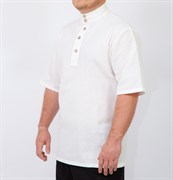 Рубаха Holyrus с коротким рукавом белая - фото 43790