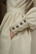 Льняное платье косоворотка Holyrus Натуральный Стиль S - фото 44169