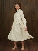 Льняное платье косоворотка Holyrus Натуральный Стиль S - фото 44170