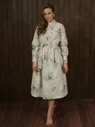 Льняное платье косоворотка Holyrus Маргаритки - фото 44262