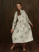 Льняное платье косоворотка Holyrus Маргаритки - фото 44264