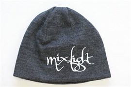 Шапка М-1 MixFight H6 серая - надпись MixFight(миксфайт)