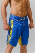 Шорты Bad Boy MMA Short сине-желтые - перед правым боком