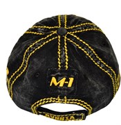Бейсболка М-1 Grand Prix черно-желтая - вид сзади