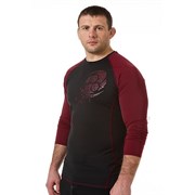 Рашгард Clinch Gear Impulse Compression TOP LS черно-красный - боком