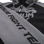 Толстовка Venum Pro team черно-серая - крупно рукав
