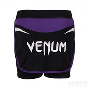 Юбка-шорты Venum Women Body Fit черно-фиолетовая - вид сзади