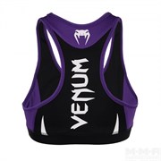 Топ Venum Women Body Fit черно-фиолетовый - вид сзади