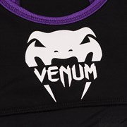 Топ Venum Women Body Fit черно-фиолетовый - крупно