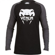 Футболка с длинным рукавом Venum Pro Team 2 Long черно-серая