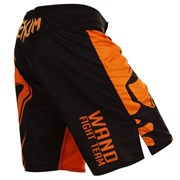 Шорты Venum Wanderlei Silva Wand Shadow Fightshorts черно-оранжевые - правым боком сзади