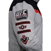 Толстовка UFC Sponsor Zip Fleece Grey - фото 6987