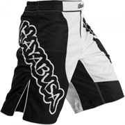 Шорты ММА Hayabusa  Chikara Fight Shorts Black/White - фото 7104