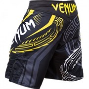 Шорты ММА Venum Lyoto Machida Ryujin Fightshorts - Black/Yellow - фото 7176