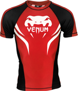 Рашгард Venum Electron 2.0 Red/Black S/S - фото 7797