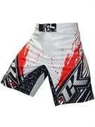 Шорты ММА Contract Killer Stained S2 Shorts - White/Red - фото 7992