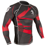 Рашгард Hayabusa Metaru Rashguard Black/Red L/S - фото 8407