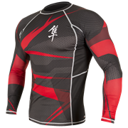 Рашгард Hayabusa Metaru Rashguard Black/Red L/S - фото 8408